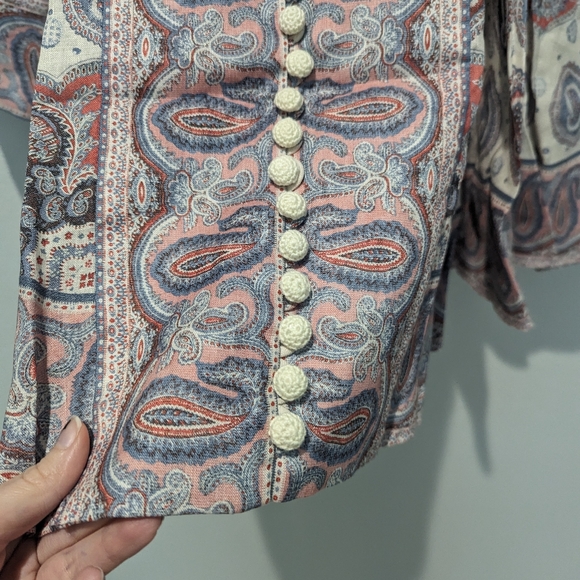 Zimmermann Vitali Button Up Mini Dress - Picture 6 of 11